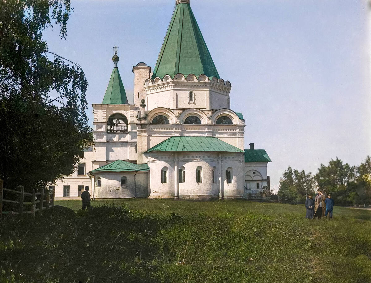 Кремль. Собор Михаила Архангела, Нижегородский район (Нижний Новгород, город, Нижегородская область). архивная фотография, Раскрашенная фотография кон. ХIХ века. Приблизительная датировка: 1885-1895 год. 