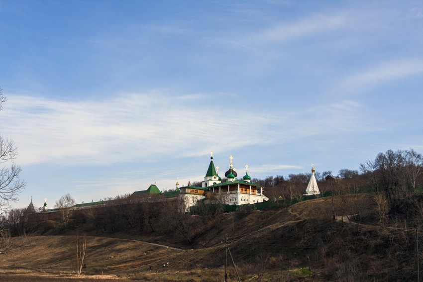 Печёрский Вознесенский монастырь, Нижегородский район (Нижний Новгород, город, Нижегородская область). общий вид в ландшафте