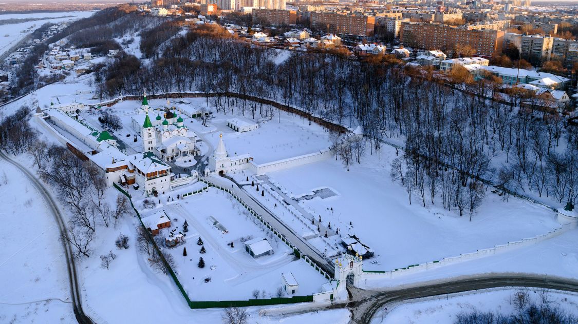 Печёрский Вознесенский монастырь, Нижегородский район (Нижний Новгород, город, Нижегородская область). общий вид в ландшафте