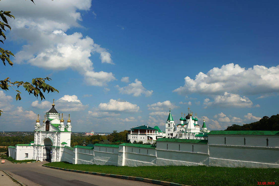 Печёрский Вознесенский монастырь, Нижегородский район (Нижний Новгород, город, Нижегородская область). общий вид в ландшафте