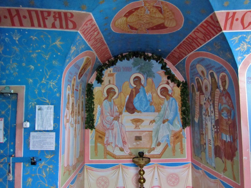 Церковь Сретения Господня, Балахна (Балахнинский район, Нижегородская область). интерьер и убранство, роспись в нижнем ярусе колокольни