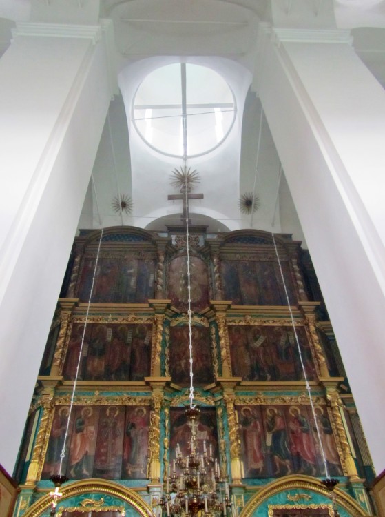 Балахна. Церковь Рождества Христова. интерьер и убранство, верхняя часть иконостаса