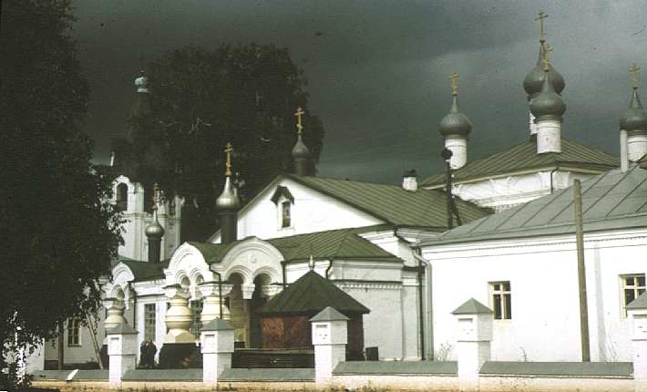 Церковь Казанской иконы Божией Матери, Рожново (Бор, ГО, Нижегородская область). фасады, Храм в Рожнове перед грозой