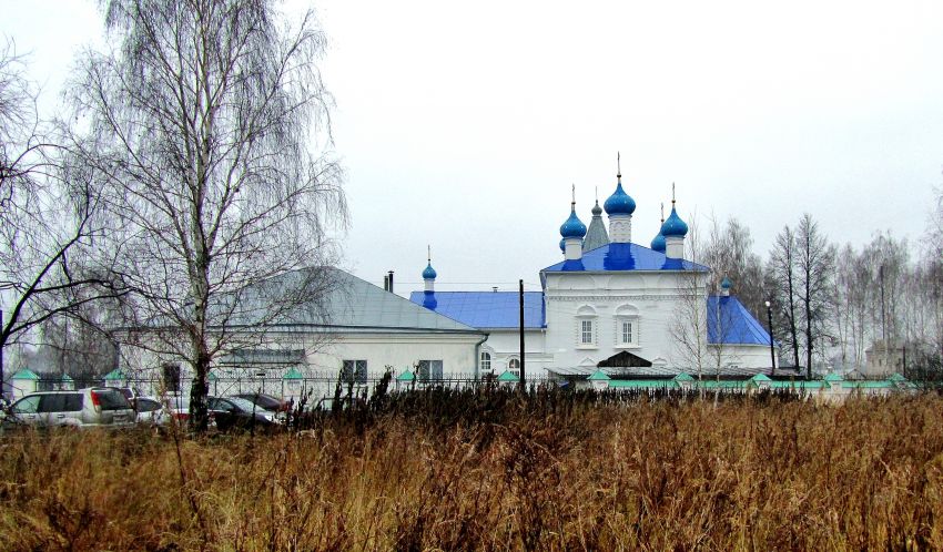 Церковь Казанской иконы Божией Матери, Рожново (Бор, ГО, Нижегородская область). общий вид в ландшафте, вид с юга