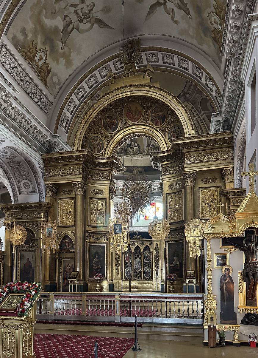 Главный иконостас, интерьер и убранство. Кафедральный собор Воскресения Христова, Арзамас (Арзамасский район и г. Арзамас, Нижегородская область)