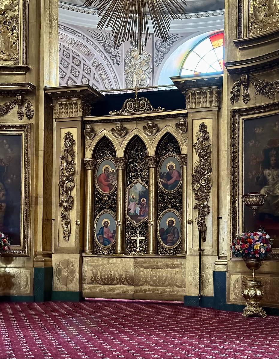 Царские врата главного иконостаса, интерьер и убранство. Кафедральный собор Воскресения Христова, Арзамас (Арзамасский район и г. Арзамас, Нижегородская область)