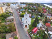 Церковь Преображения Господня "за верхом", Вид с запада, фото с квадрокоптера<br>, Калуга, Калуга, город, Калужская область