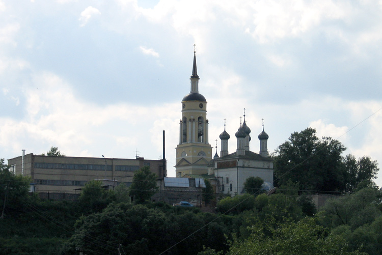 Боровск. Кафедральный собор Благовещения Пресвятой Богородицы. общий вид в ландшафте, 		      