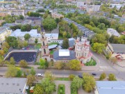 Церковь Космы и Дамиана, Вид с юга, фото с квадрокоптера, Калуга, Калуга, город, Калужская область