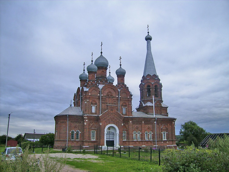 Церковь Тихвинской иконы Божией Матери, Козлово (Калуга, город, Калужская область). фасады