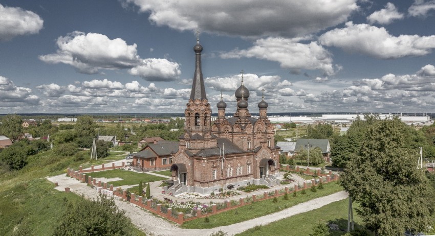 Козлово. Церковь Тихвинской иконы Божией Матери. фасады