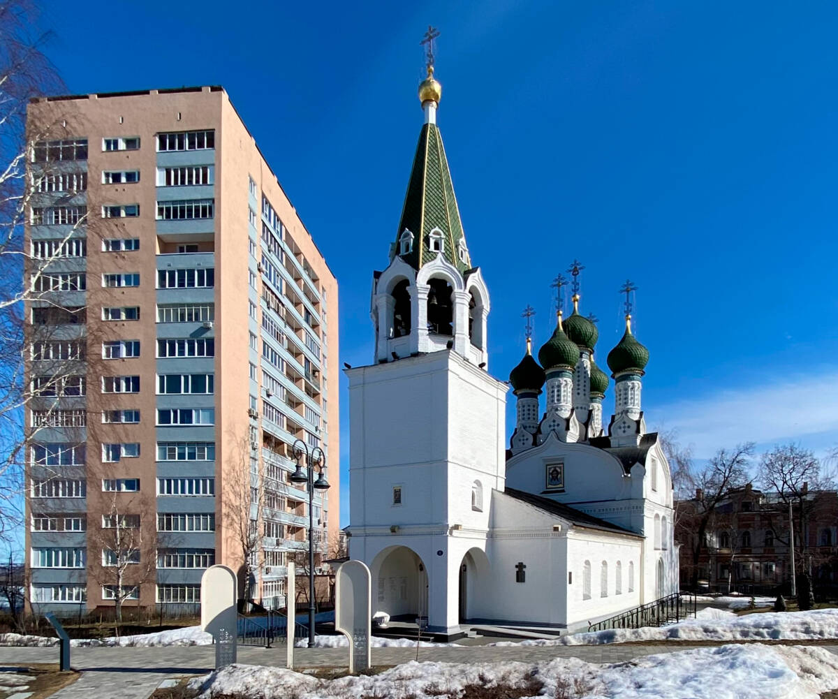 Церковь Успения Пресвятой Богородицы на Ильинской горе, Нижегородский район (Нижний Новгород, город, Нижегородская область). фасады, Вид с юго-запада