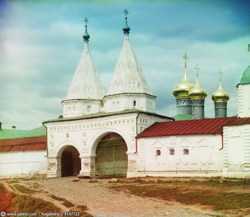 Суздаль. Ризоположенский женский монастырь. архивная фотография,  Фото с сайта pastvu.ru Фото 1912 г.Фото С.М.Прокудина-Горского