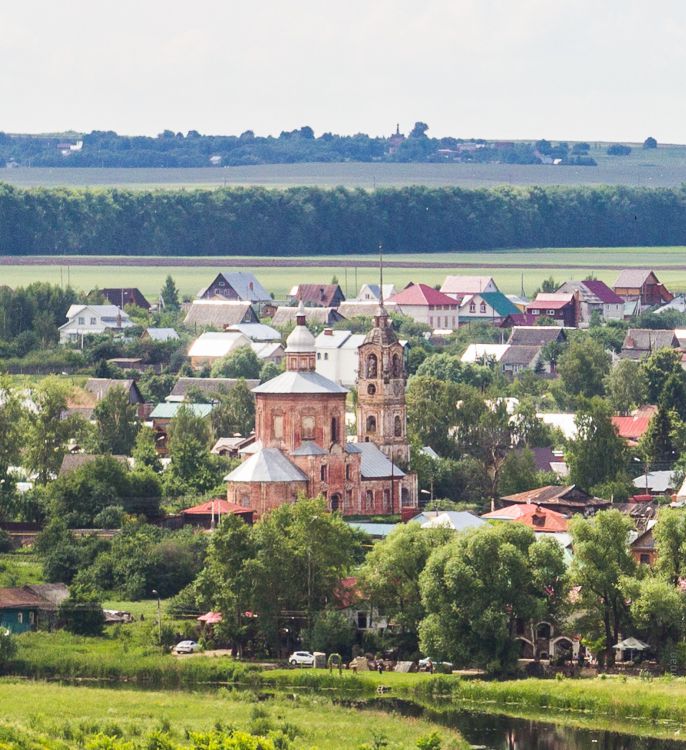 Церковь Бориса и Глеба, Суздаль (Суздальский район, Владимирская область). общий вид в ландшафте, Вид с колокольни Евфросинии Суздальской