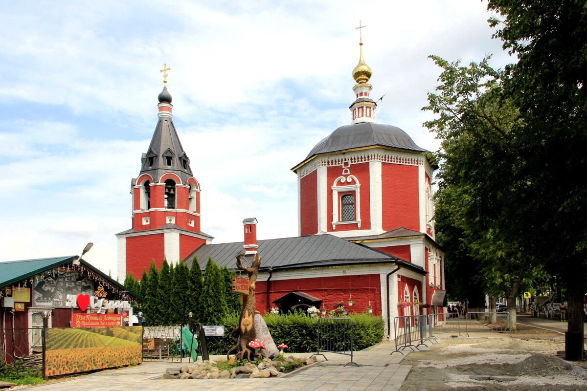 Церковь Успения Пресвятой Богородицы, Суздаль (Суздальский район, Владимирская область). фасады, Вид с запада (юго-запада).