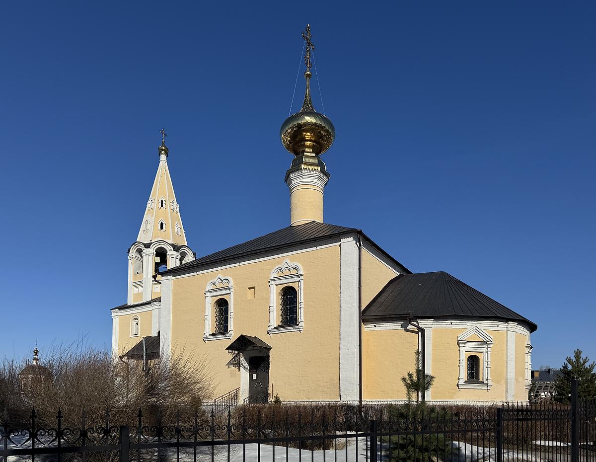 Вид с юго-востока, фасады. Церковь Усекновения главы Иоанна Предтечи, Суздаль (Суздальский район, Владимирская область)