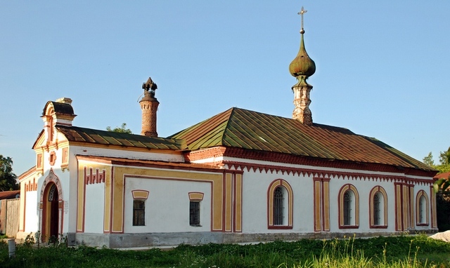 Суздаль. Церковь Рождества Христова. фасады, западно-южный фасад