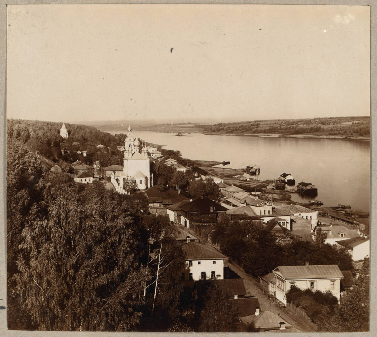 Церковь Воскресения Христова, Плёс (Приволжский район, Ивановская область). архивная фотография, Фото знаменитого фотографа С. М. Прокудина-Горского. 1910 г.