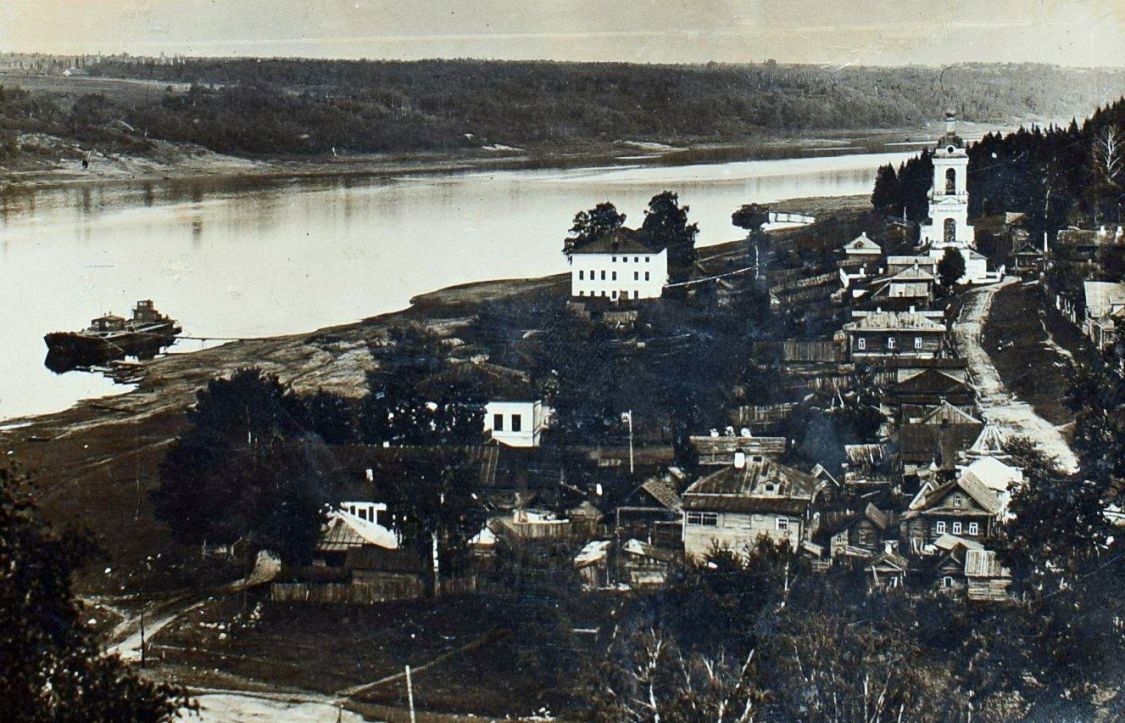 Плёс. Церковь Варвары великомученицы. архивная фотография, Фотоснимок с дореволюционной почтовой фотокарточки.