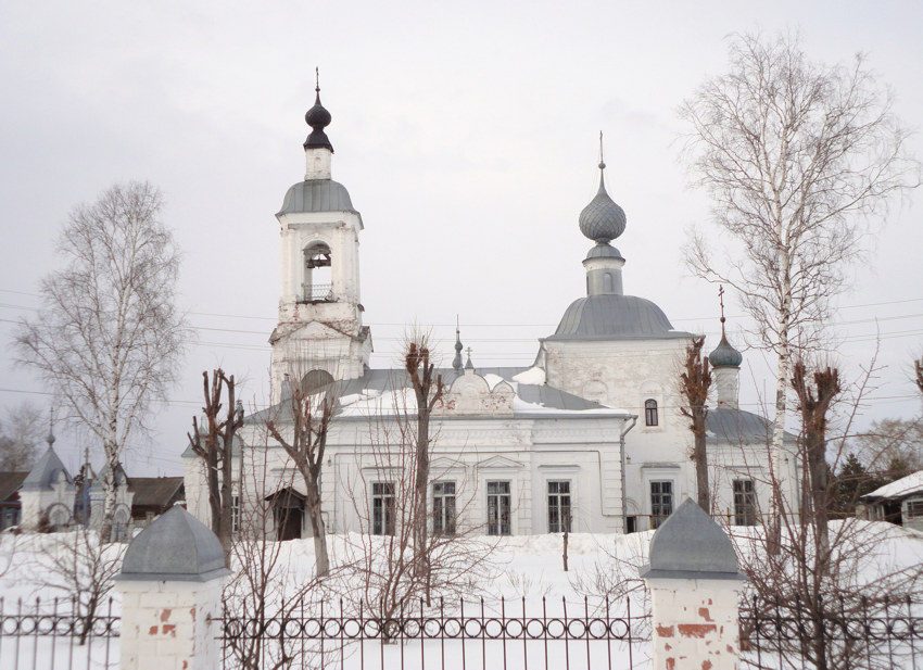 Церковь Воскресения Словущего, Толпыгино (Приволжский район, Ивановская область). фасады, Вид с южной части