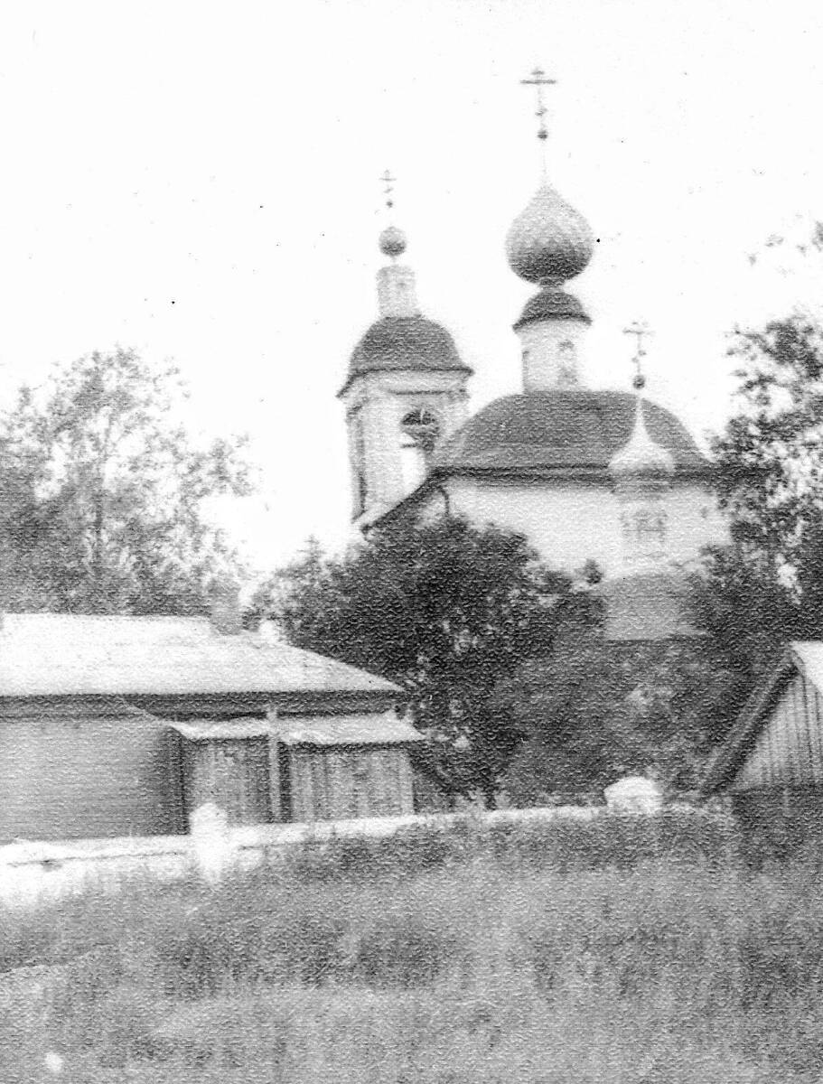 Церковь Воскресения Словущего, Толпыгино (Приволжский район, Ивановская область). архивная фотография, Вид с алтарной части. 70-е года ХХ века.