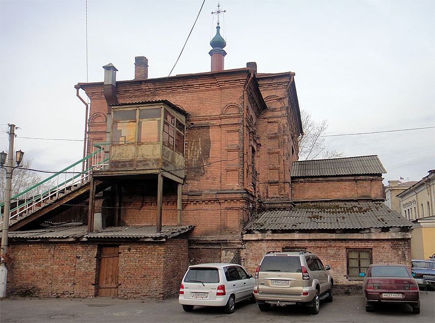 Церковь Николая Чудотворца при Первой городской больнице, Красноярск (Красноярск, город, Красноярский край). документальные фотографии