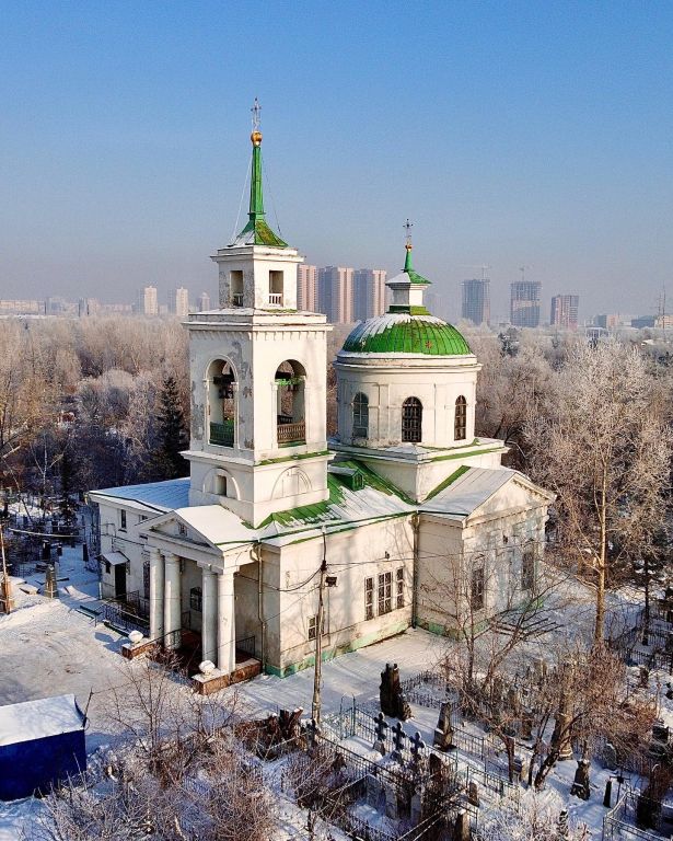Собор Троицы Живоначальной, Красноярск (Красноярск, город, Красноярский край). фасады, С дрона