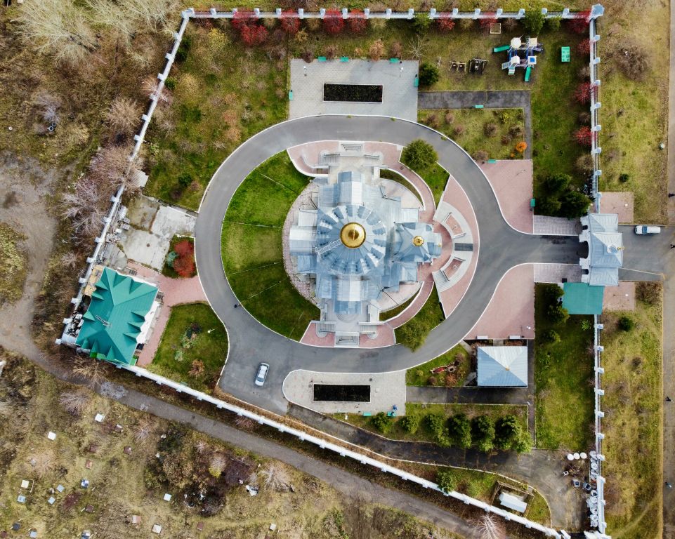 Церковь Чуда Михаила Архангела в Хонех, Красноярск (Красноярск, город, Красноярский край). дополнительная информация, Сверху