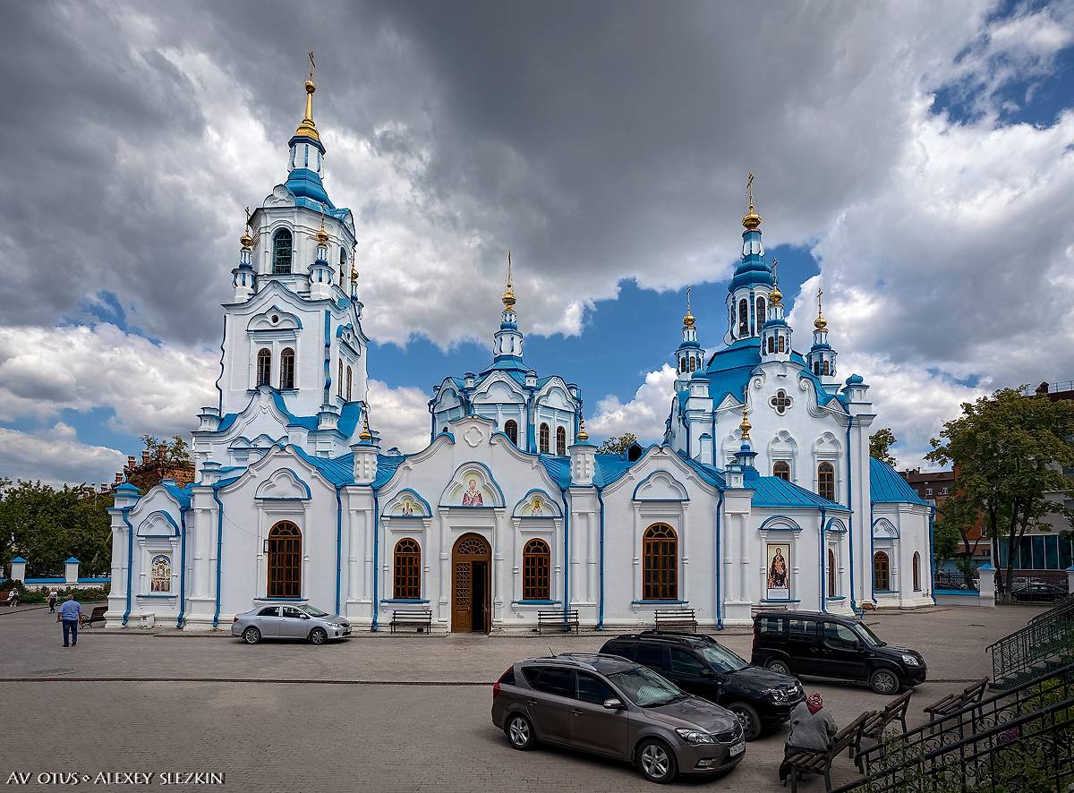 фасады. Кафедральный собор иконы Божией Матери "Знамение", Тюмень (Тюмень, город, Тюменская область)