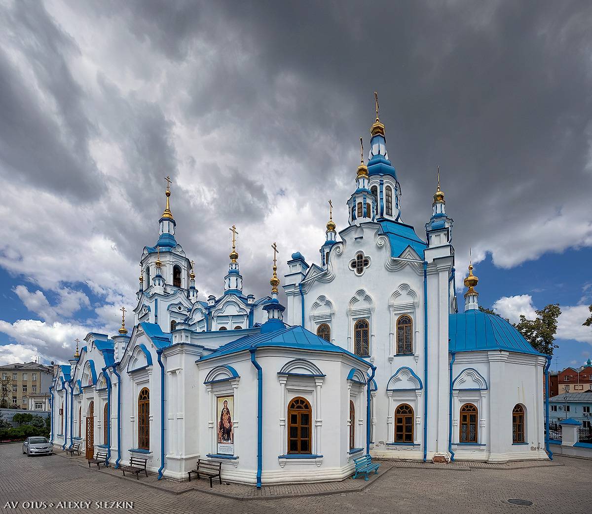 фасады. Кафедральный собор иконы Божией Матери "Знамение", Тюмень (Тюмень, город, Тюменская область)