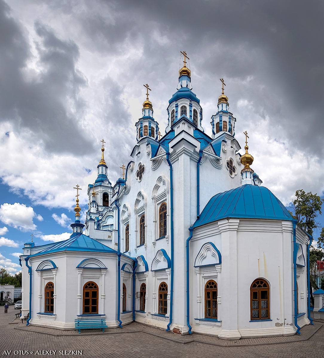 фасады. Кафедральный собор иконы Божией Матери "Знамение", Тюмень (Тюмень, город, Тюменская область)