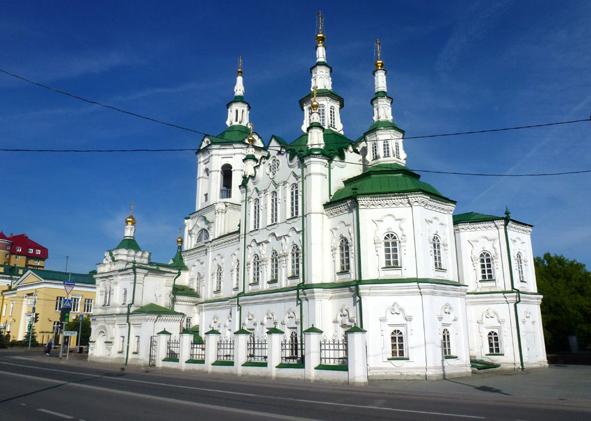 Тюмень. Церковь Спаса Нерукотворного Образа. фасады