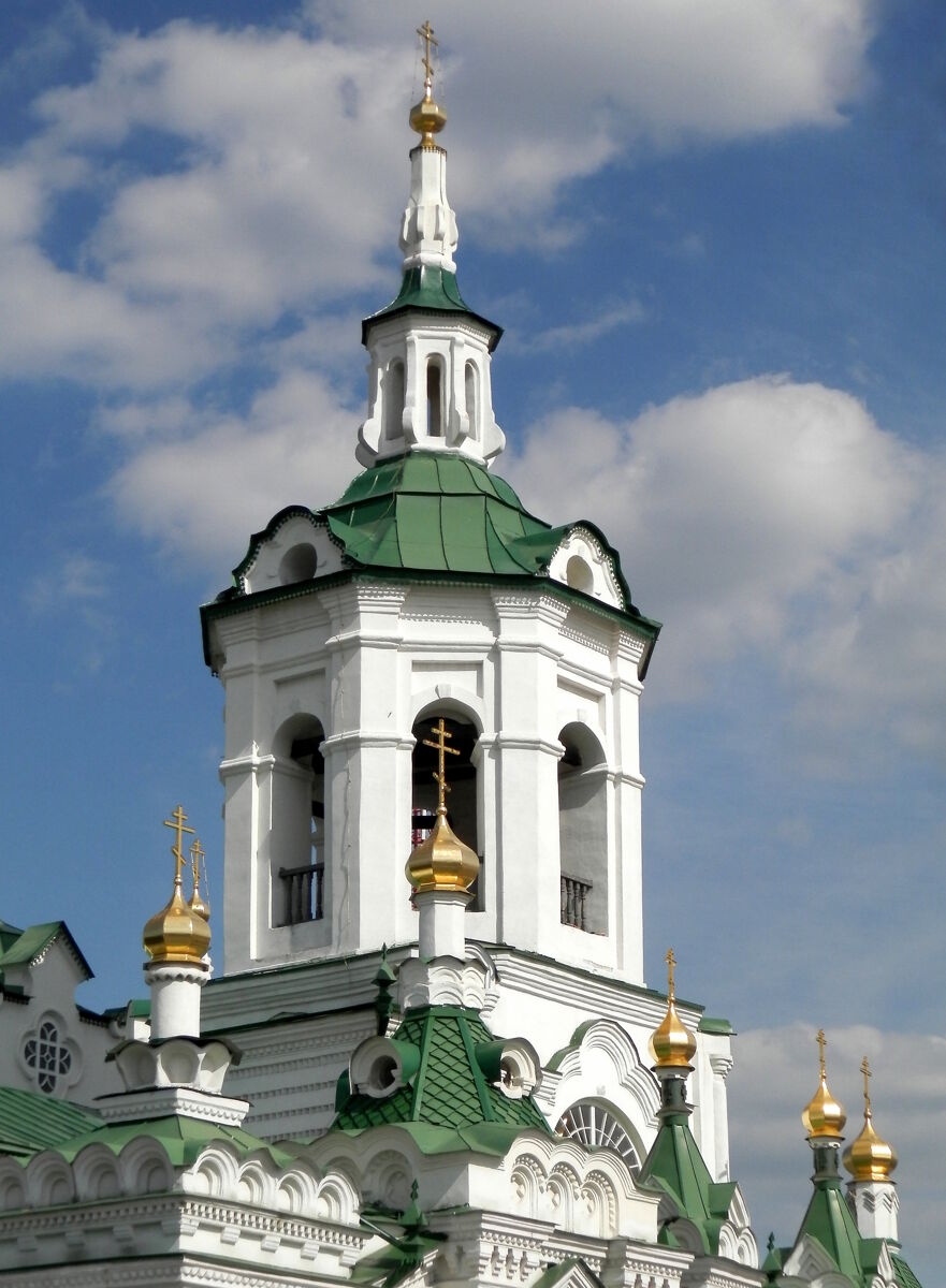 Церковь Спаса Нерукотворного Образа, Тюмень (Тюмень, город, Тюменская область). архитектурные детали, Колокольня