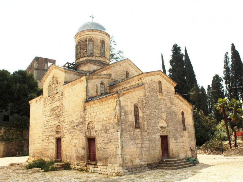 Новый Афон. Церковь Симона Кананита. фасады, Вид с северо-запада