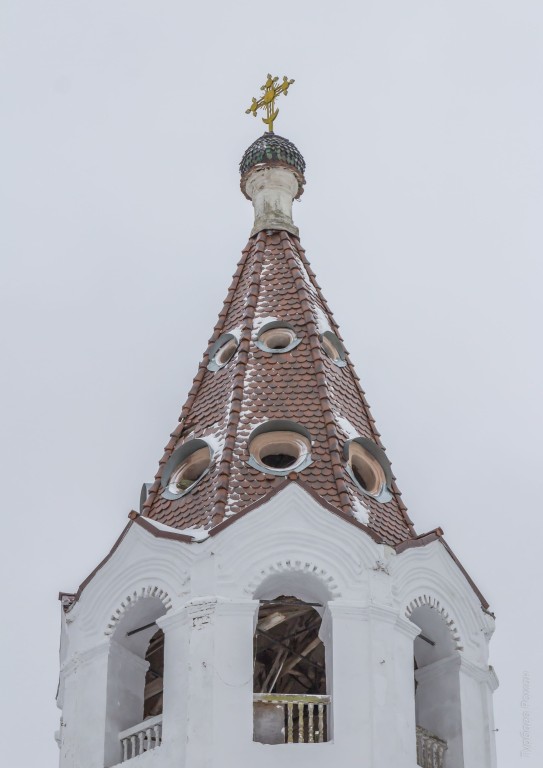 Церковь Варвары великомученицы, Смоленск (Смоленск, город, Смоленская область). архитектурные детали, Завершение колокольни