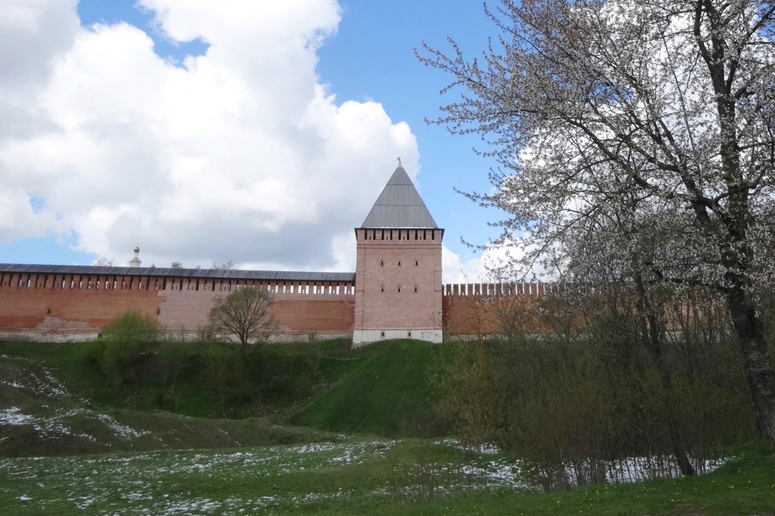 Авраамиев монастырь, Смоленск (Смоленск, город, Смоленская область). дополнительная информация, Авраамиевская башня (вид с внешней стороны крепости)