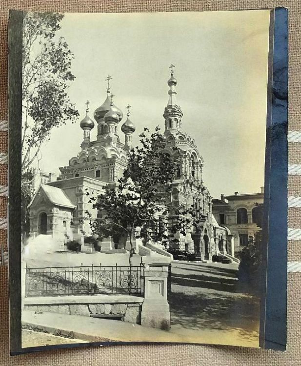 Собор Александра Невского, Ялта (Ялта, город, Республика Крым). архивная фотография, Фото 1917 г. с аукциона e-bay.de