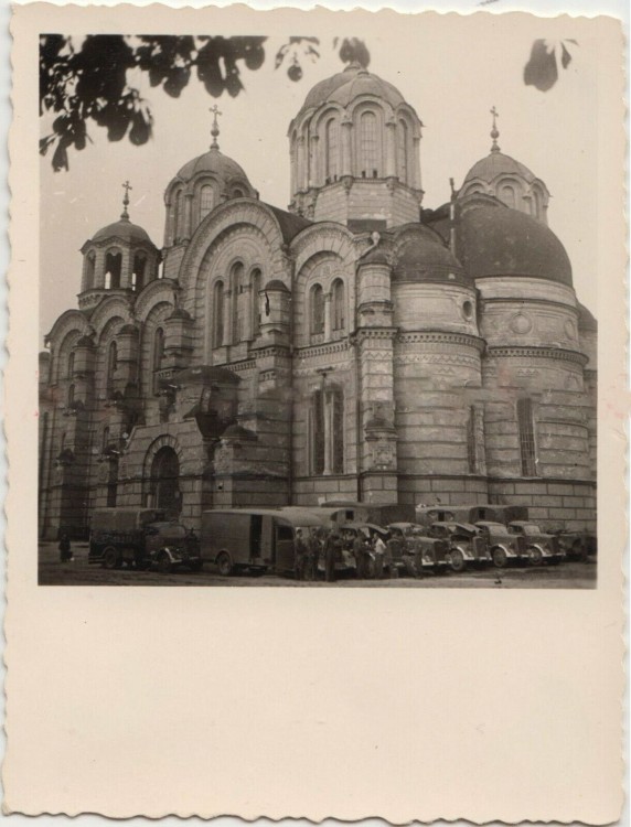 Киев. Собор Владимира равноапостольного. архивная фотография, Редкий ракурс со стороны абсиды. Фото 1941 г. с аукциона e-bay.de