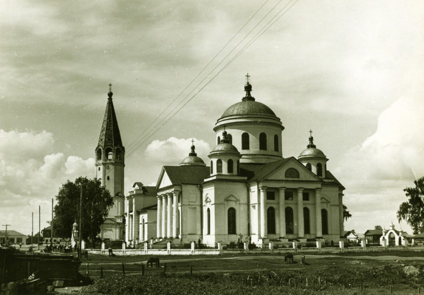 Выездное. Церковь Смоленской иконы Божией Матери. архивная фотография, Фото 1950-х гг.