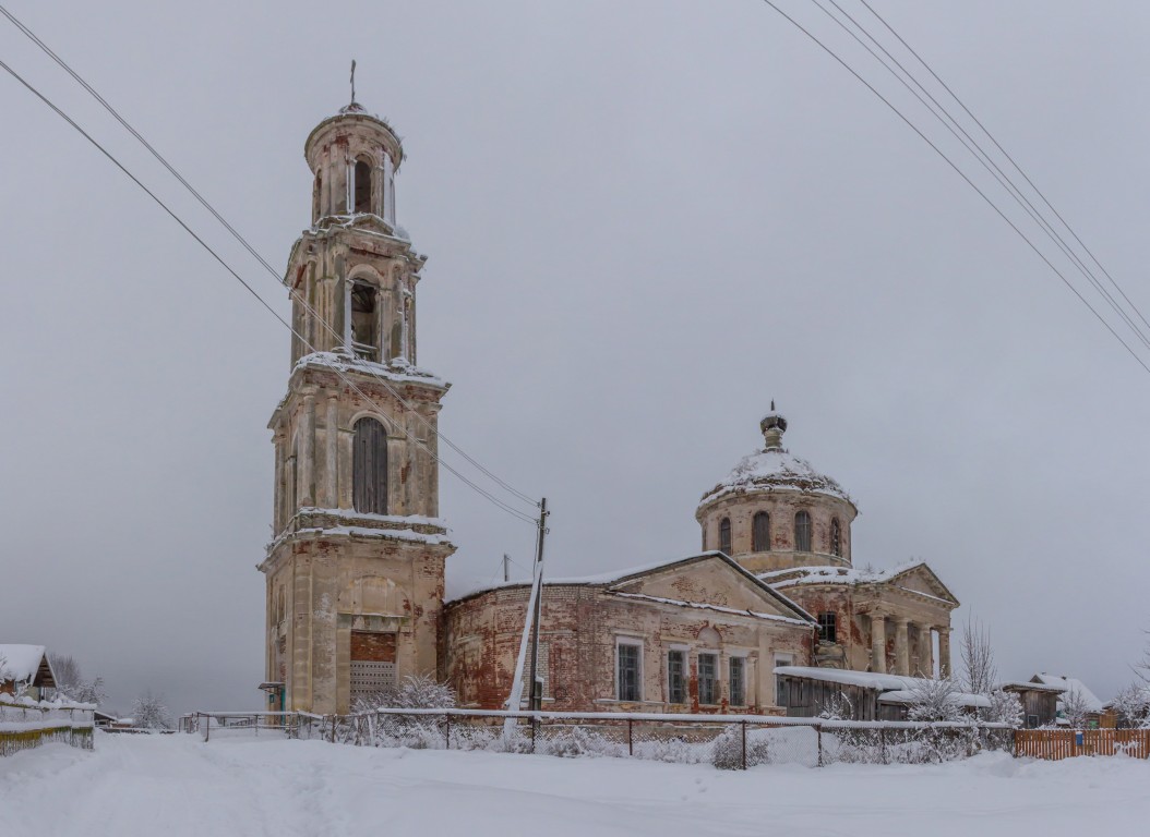 Толмачи. Церковь Богоявления Господня. фасады, Вид с юго-запада