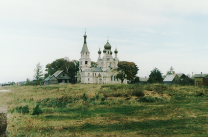 Церковь Петра и Павла, Ветвеник (Гдовский район, Псковская область). общий вид в ландшафте
