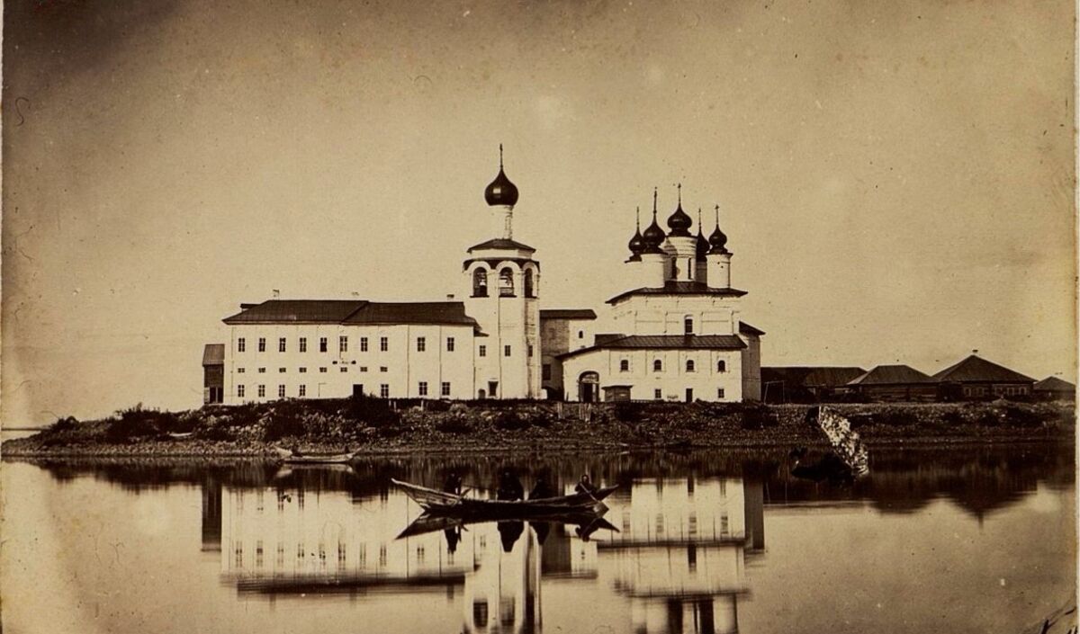 Спасо-Каменный Преображенский монастырь, Каменный, остров (Усть-Кубинский район, Вологодская область). архивная фотография, Фото конца XIX - начала XX в. из фондов Музея при Российской академии художеств. (Музейный № Ф-26924)
