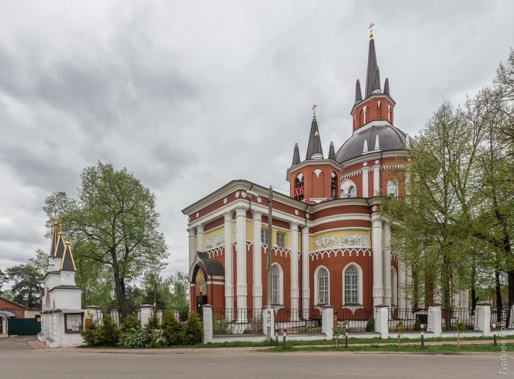 Церковь Николая Чудотворца, Царёво (Пушкинский район и гг. Ивантеевка, Королёв, Московская область). фасады, Вид с юго-запада