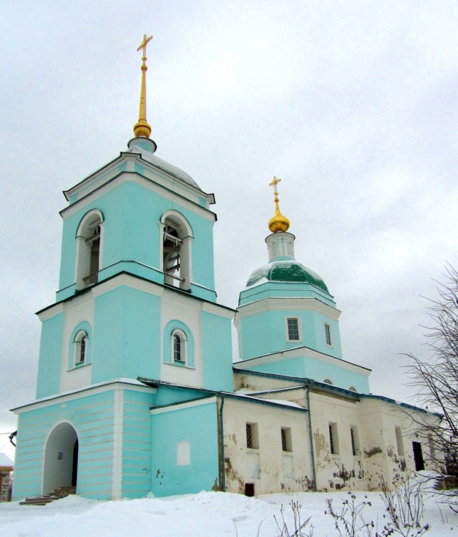Церковь Введения во храм Пресвятой Богородицы, Ольгово (Дмитровский городской округ, Московская область). фасады, вид с юго-запада