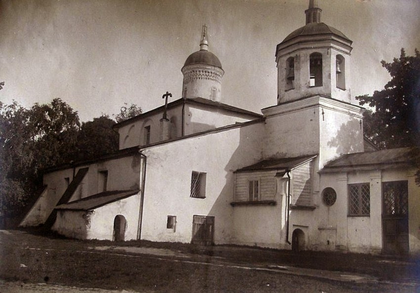 Псков. Церковь Илии Пророка с Луга. архивная фотография, Фото августа 1926 года