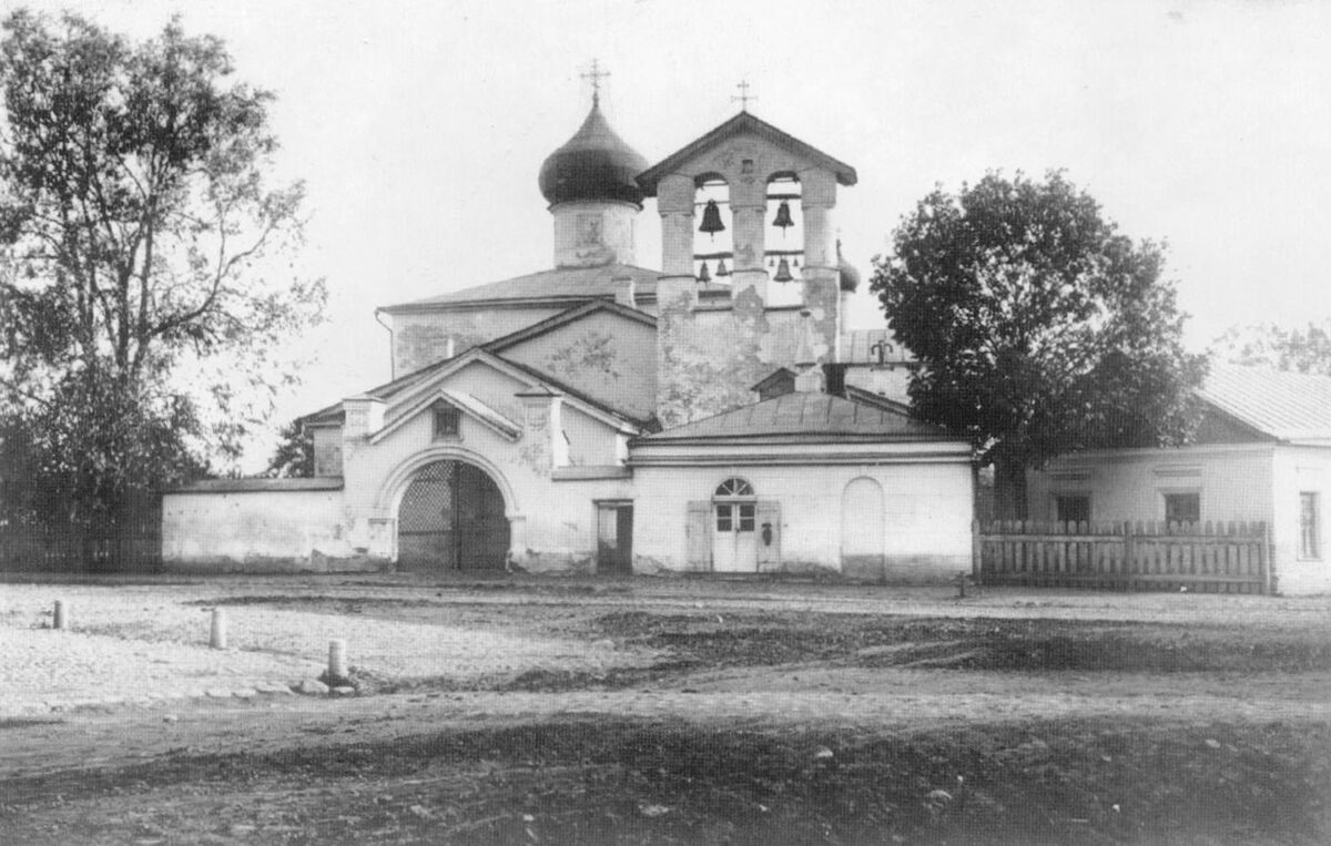Церковь Спаса Нерукотворного Образа с Жабьей Лавицы, Псков (Псков, город, Псковская область). архивная фотография, Фото 1910-1928 гг. С сайта: Pastvu.com