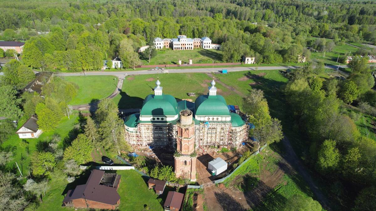 Церковь Казанской иконы Божией Матери при усадьбе Чернышёвых, Ярополец (Волоколамский городской округ, Московская область). документальные фотографии