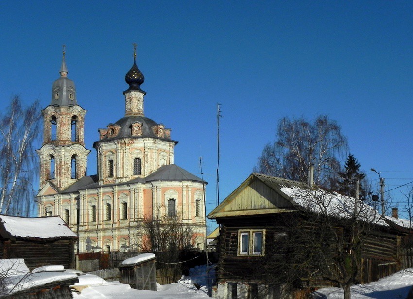 Церковь Воскресения Христова, Нерехта (Нерехтский район, Костромская область). общий вид в ландшафте