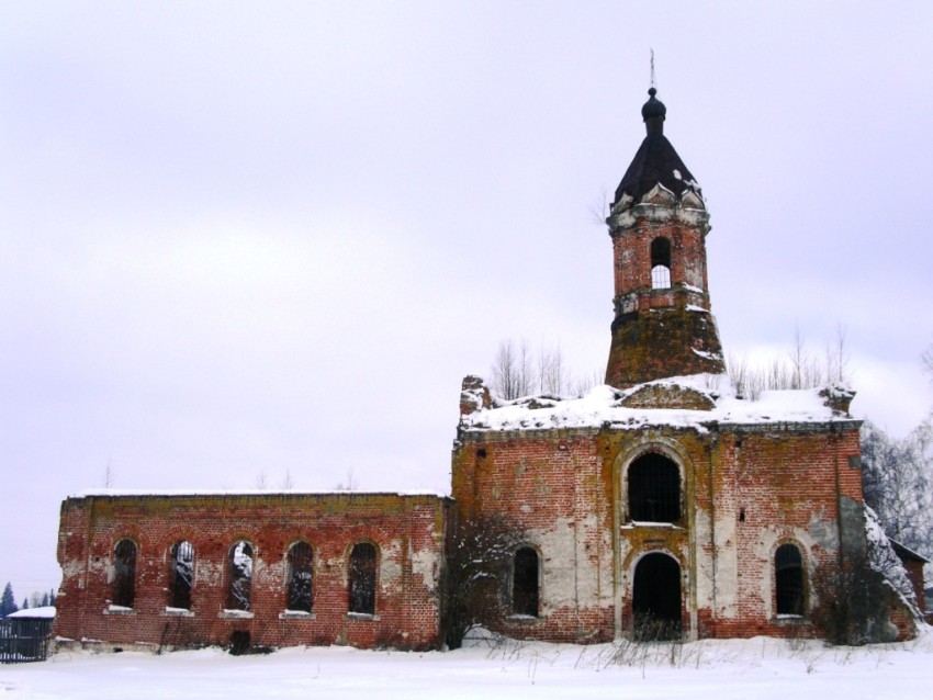 Церковь Николая Чудотворца, Черленково (Шаховской городской округ, Московская область). фасады, вид с юга