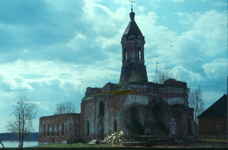 Черленково. Церковь Николая Чудотворца. фасады, фото 1988